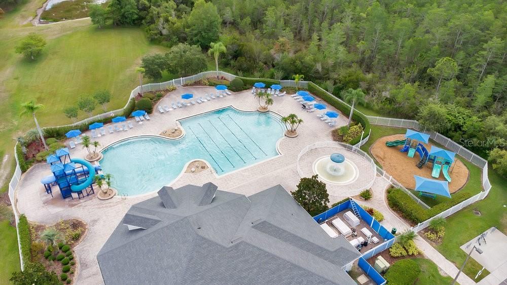 Aerial of Pool