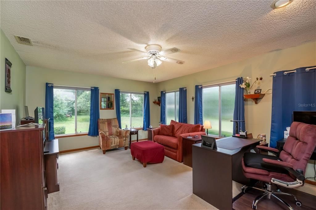 Expansive Family Room with Tons of light