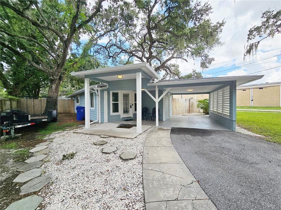 Entry Patio and Carport