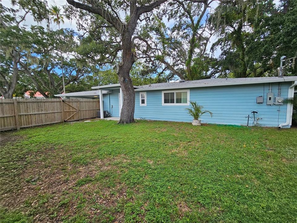 Side Yard Showing Gated Entrance