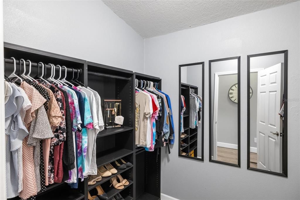 Primary Bedroom Walk-in Closet with Custom Organizer