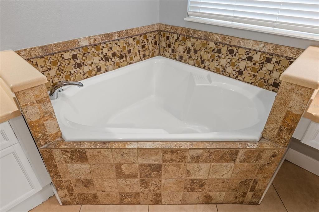 Primary Bath - Corner Garden Tub