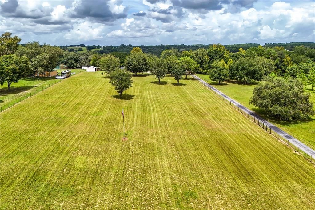 Aerial view of property