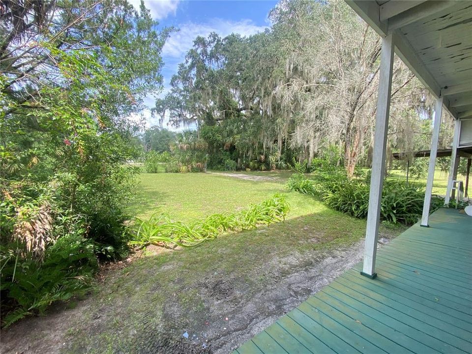 Porch view out to yard