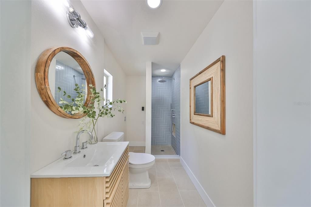 Second Bathroom off the Dining Room / Pool Bathroom / Laundry