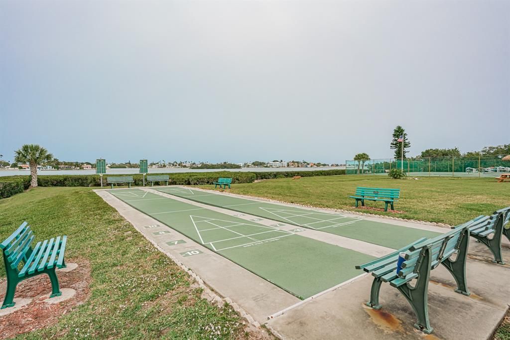 Shuffle board courts