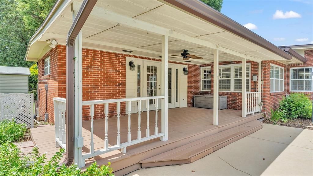 Covered patio