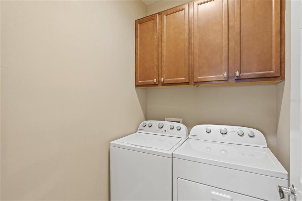 Laundry Room with Upper Cabinets