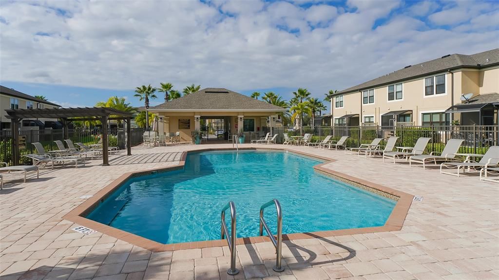 View of pool area