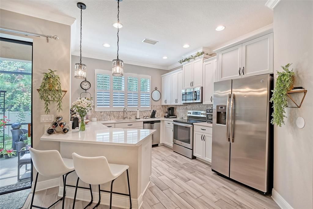 Decorative kitchen area