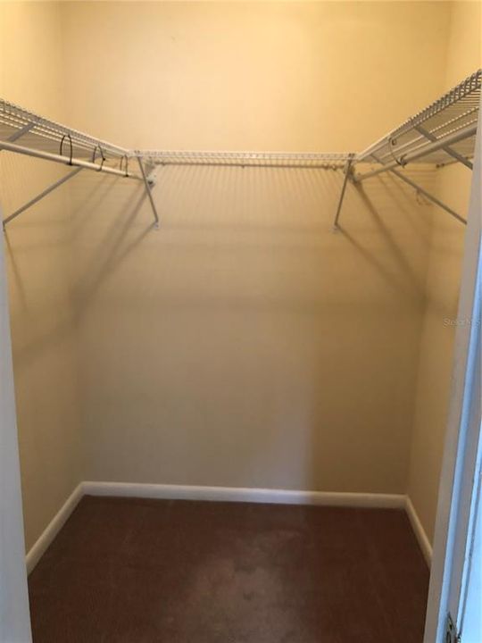 Master walk-in closet