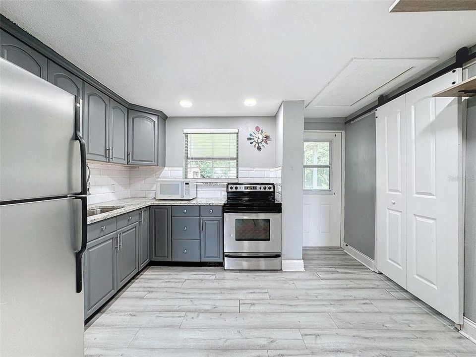 Kitchen with Utility Room on the right