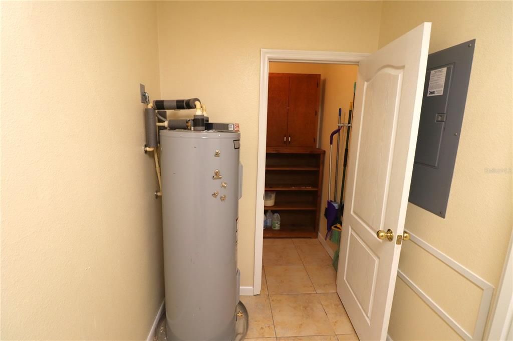 Utility Room with storage closet