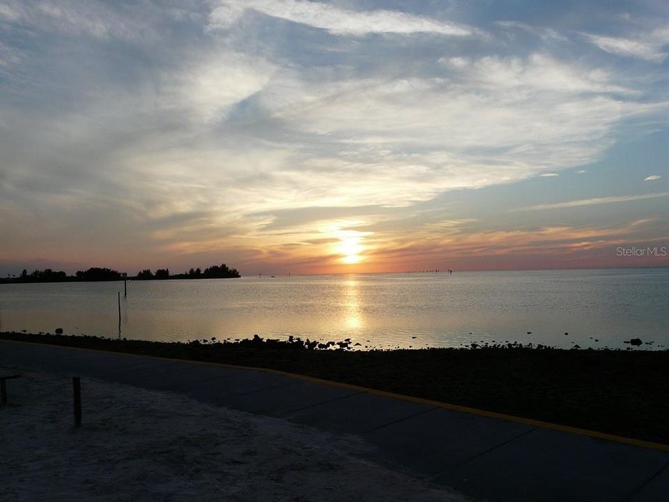 Take the Golf Cart to Hudson Beach Park for a sunset picnic.