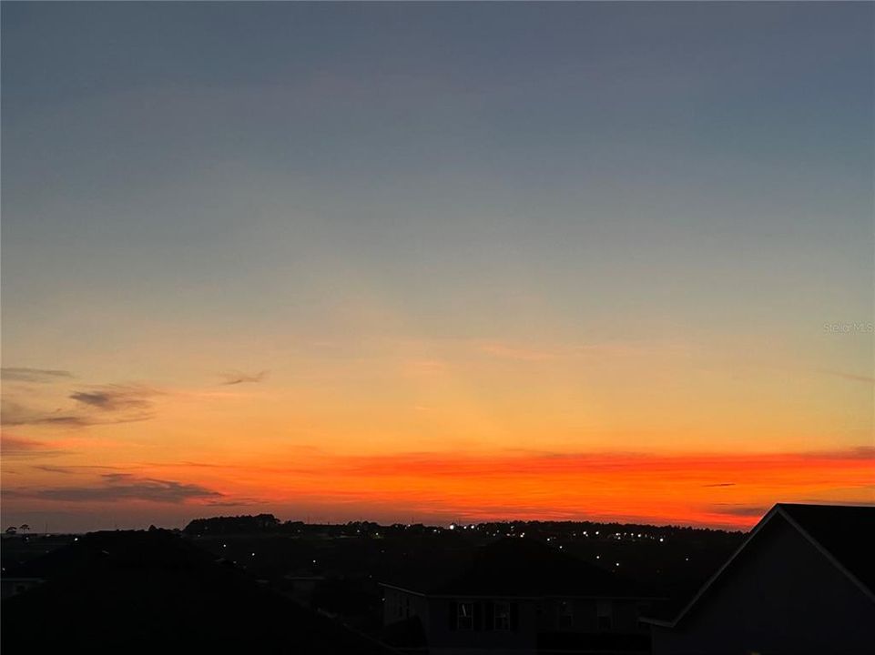 Sunset View From the rear patio