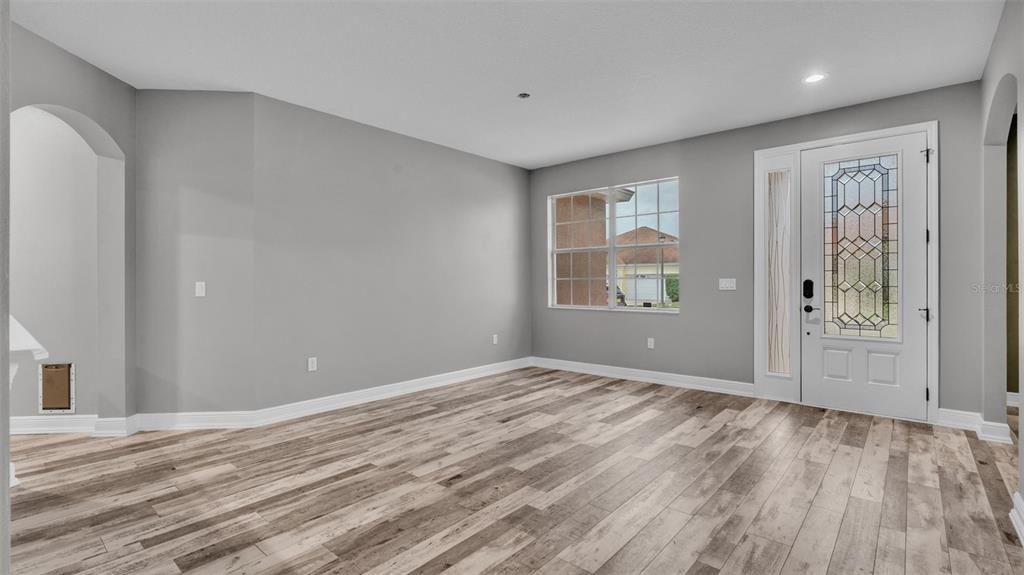 Dining room and front door