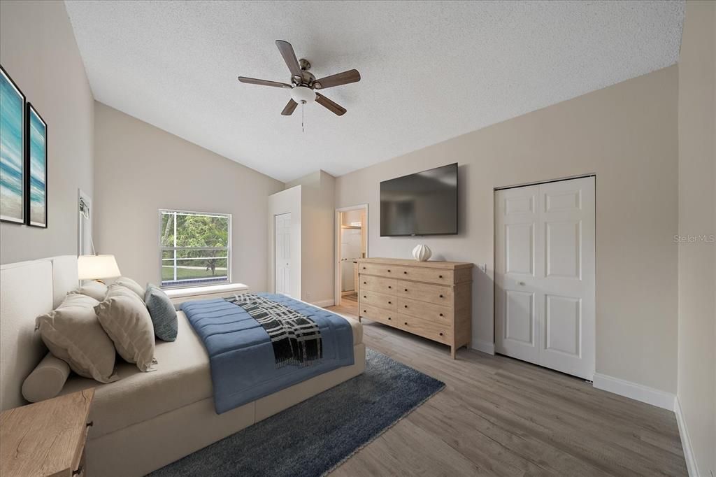 Huge Primary Bedroom with 2 Walk-in Closets!