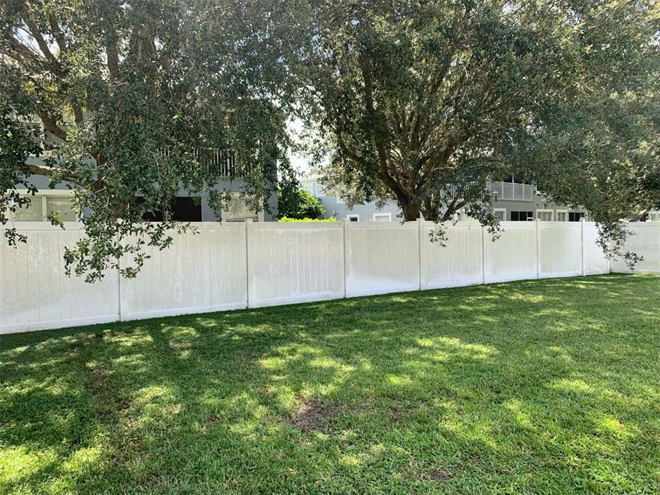 Fully Fenced Backyard