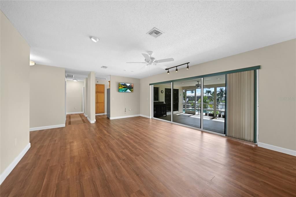 Living Room with Lanai Access