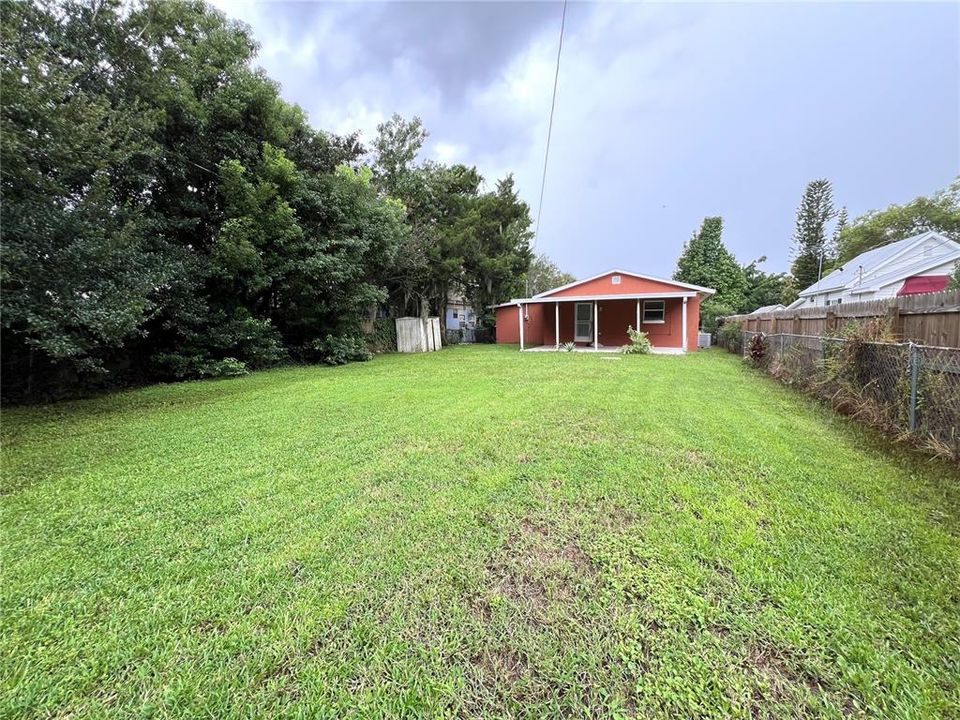 Fenced in Backyard