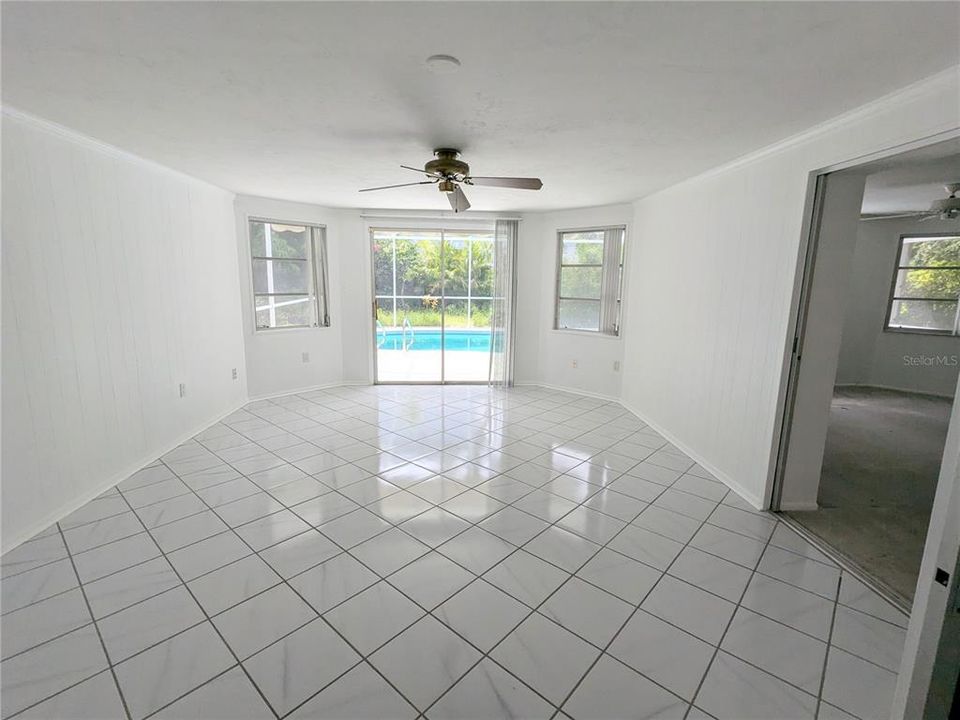 Sunroom looking from Master Bedroom