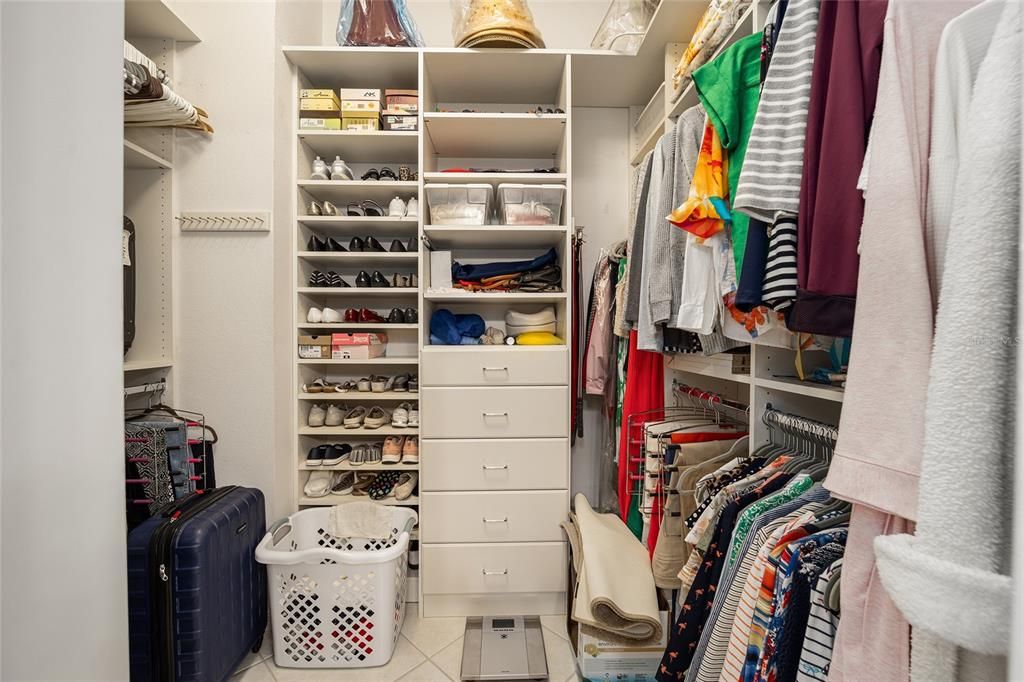 Built-ins in Primary Closet