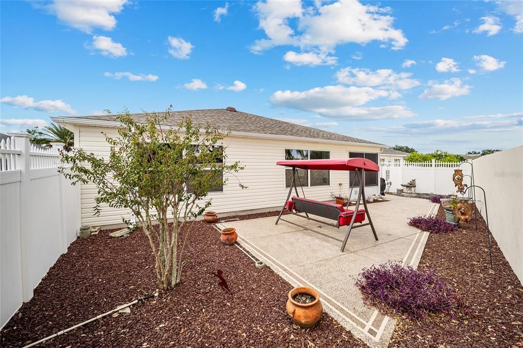 Courtyard with Painted Patio