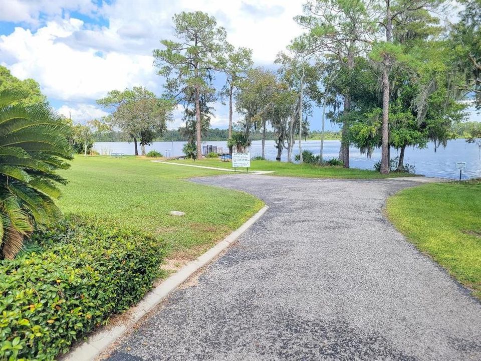 Road to Boat Dock and Ramp