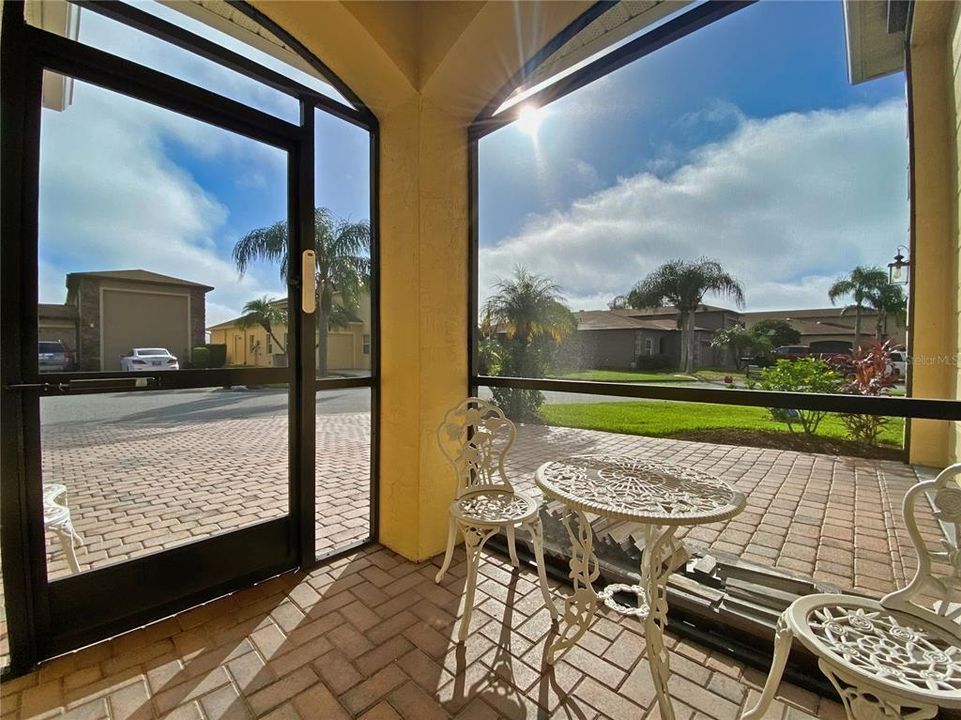 Screened and Covered Front Lanai Entry