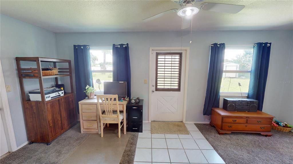 Bonus room currently used for office space and sitting area