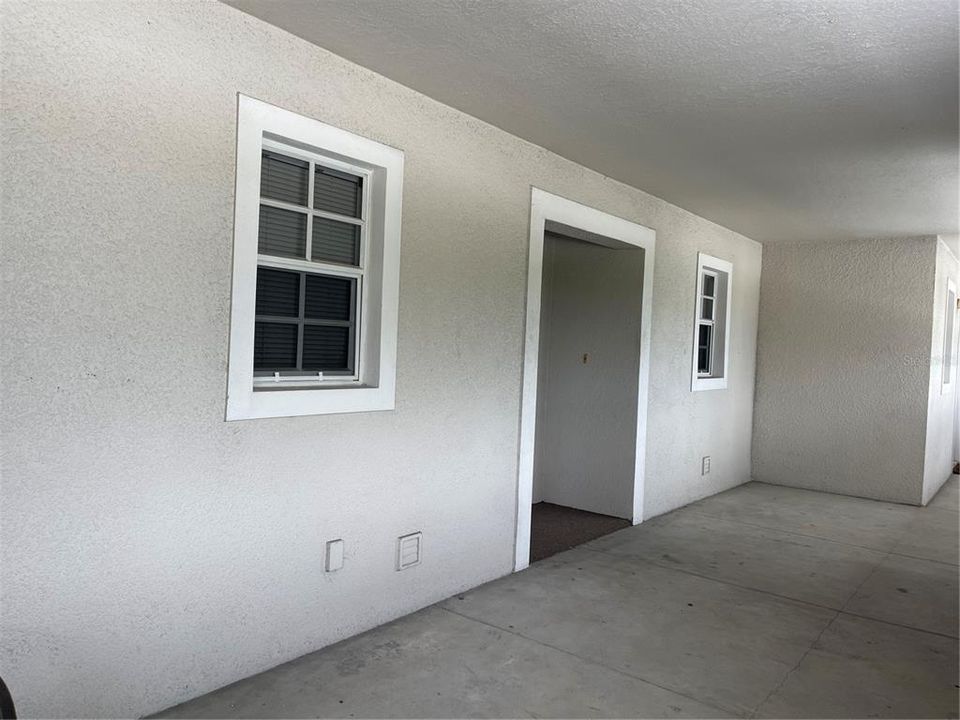 Residences are allowed to put patio furniture in the common area here