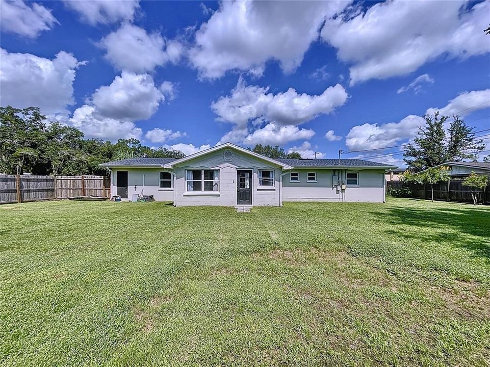 Large Fenced Backyard