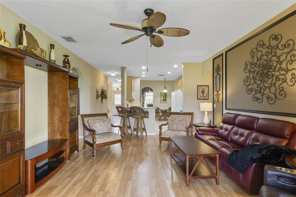 Open Concept from Great Room into the Kitchen