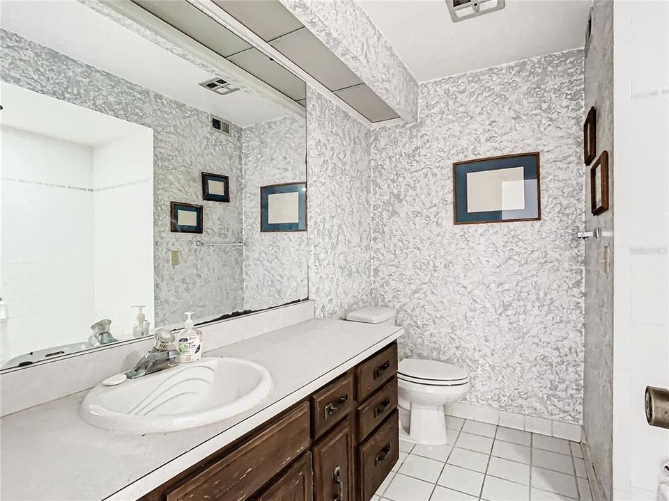 The guest bathroom