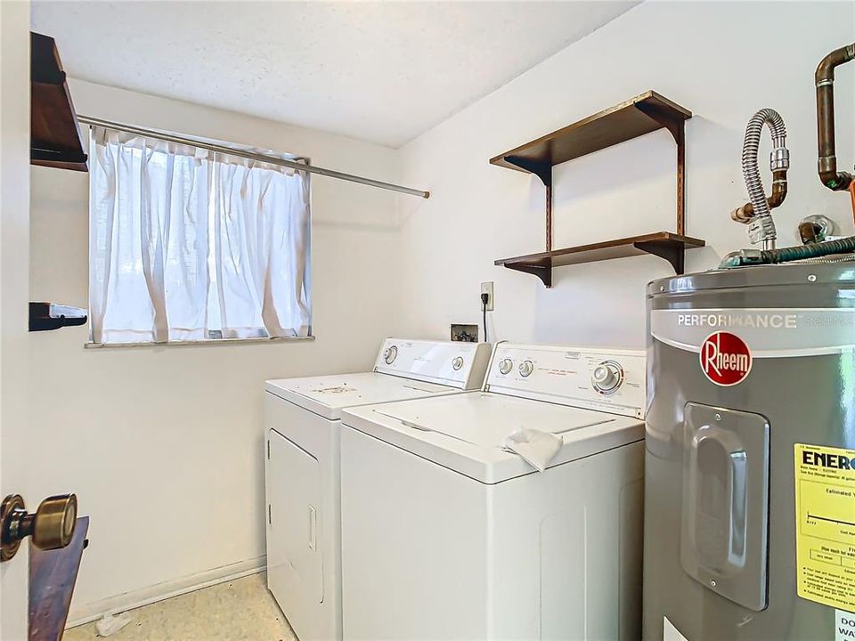 The laundry room.