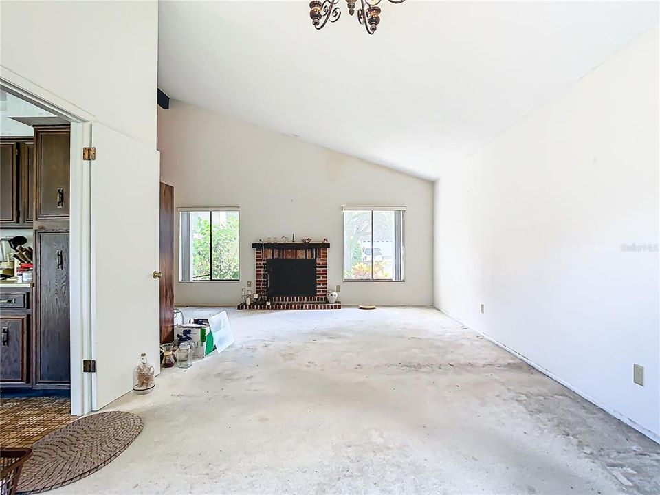 Plenty of room in the dining area that leads to the living room.