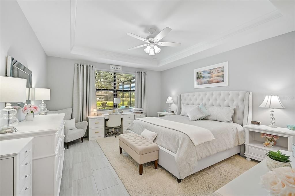 Tray Ceiling in Owner's Suite