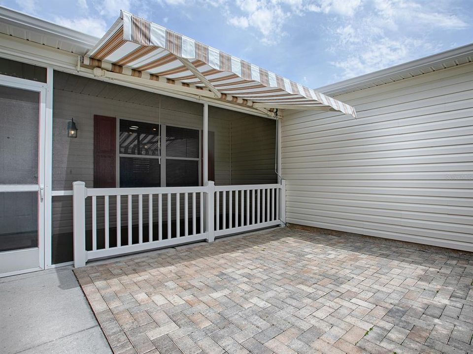 FRONT PORCH & PATIO WITH AWNING