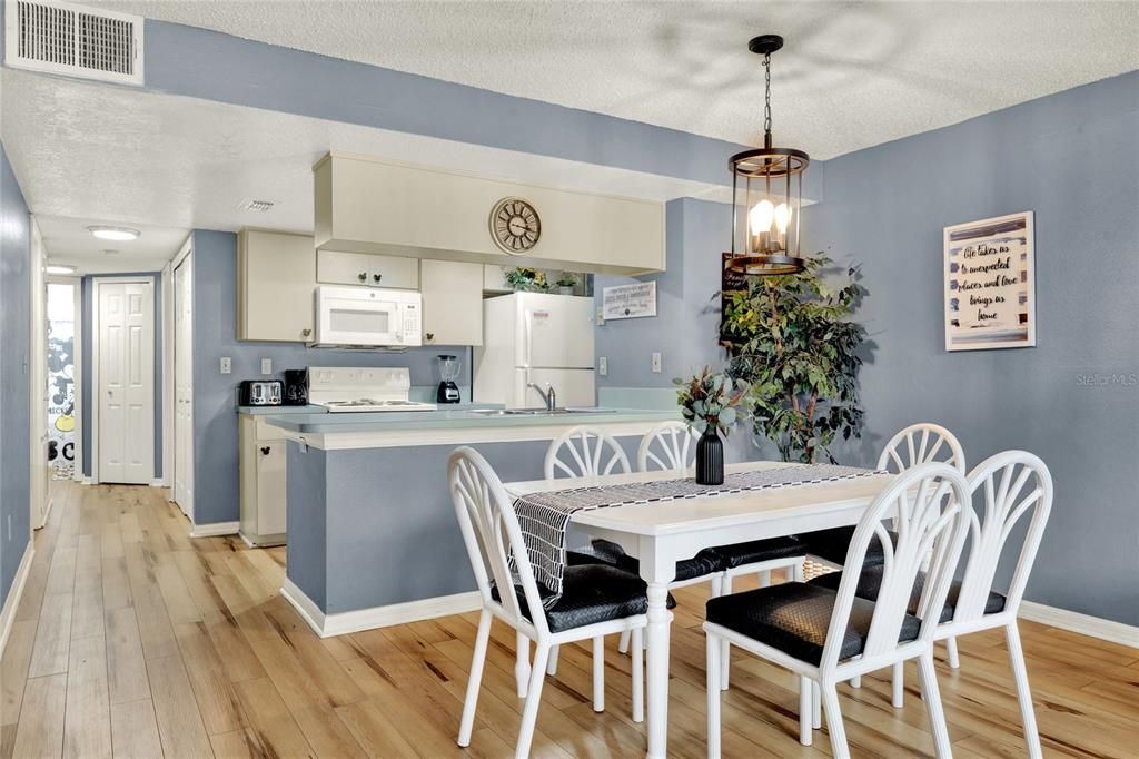 Kitchen opens to dining and family room for easy entertaining!