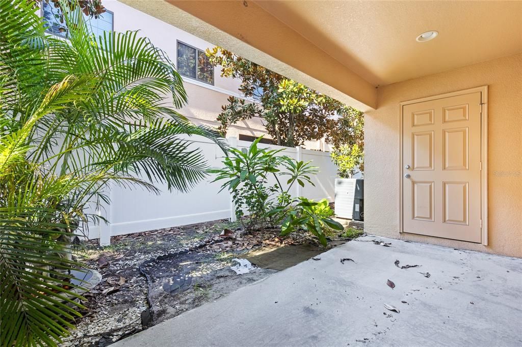 Back Patio and Storage