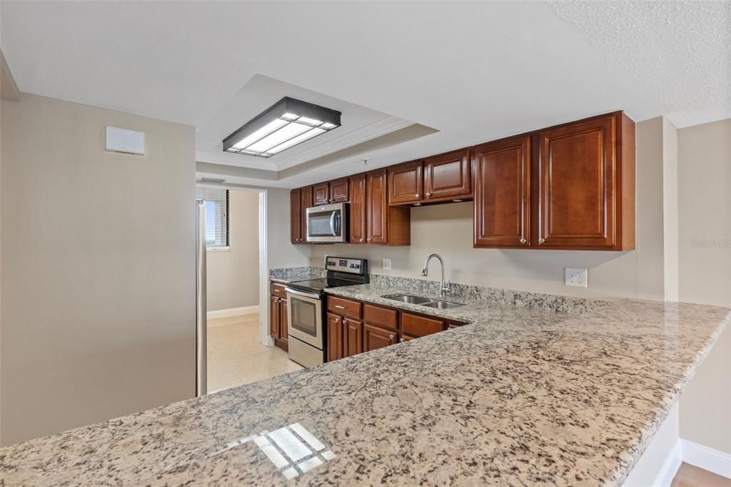 Kitchen with access to bonus room