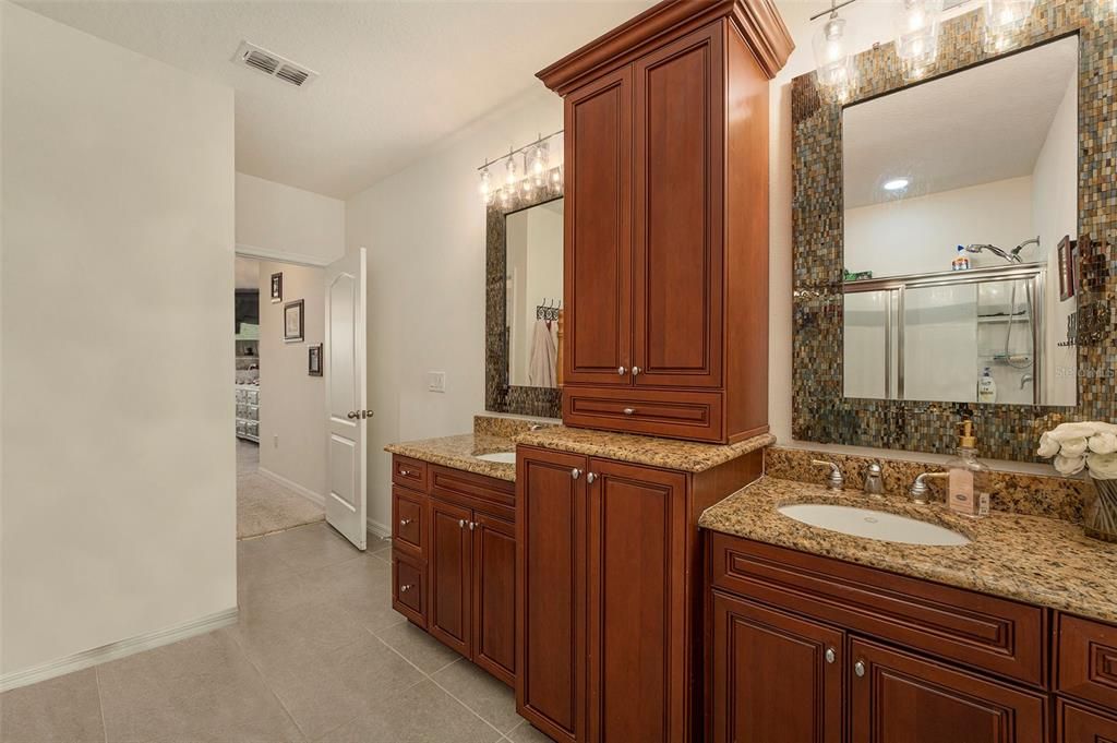 Plenty of room in primary ensuite bathroom, 2 closets, and more!