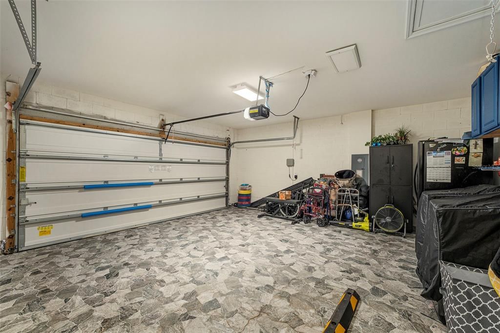 Updated garage flooring