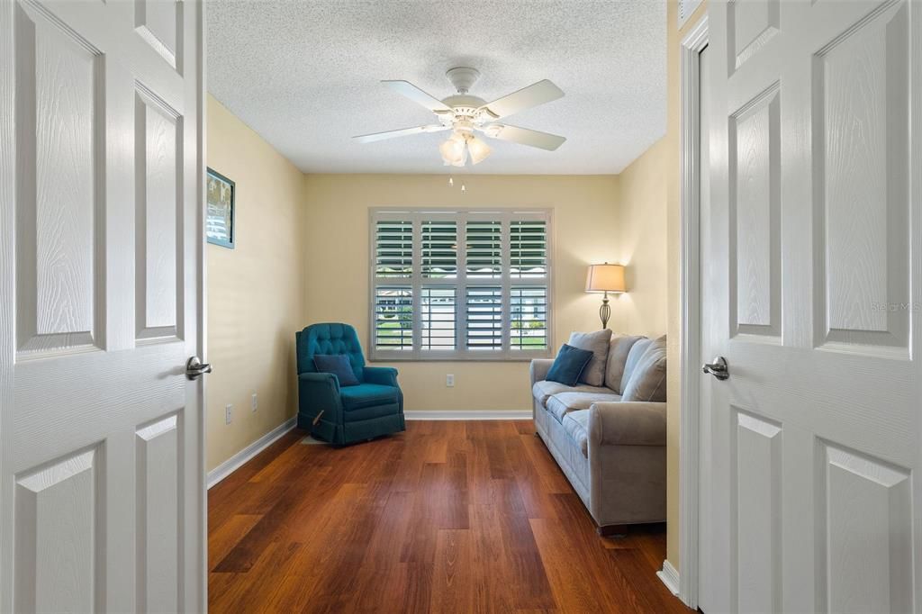 French doors and a closet in front bedroom.