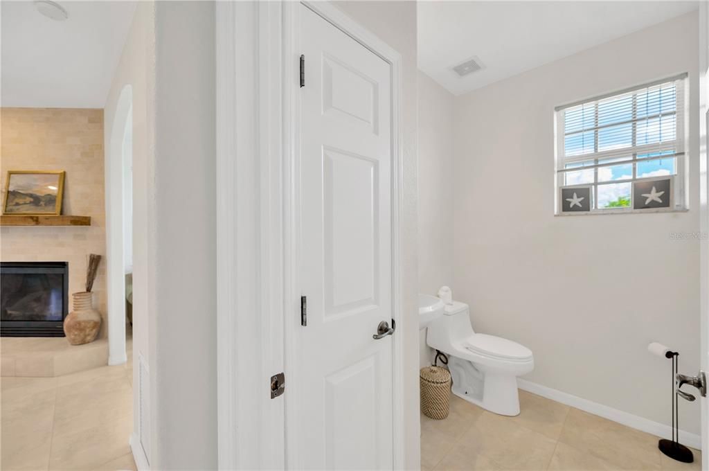 Half bath on 2nd floor for convenience and guests.