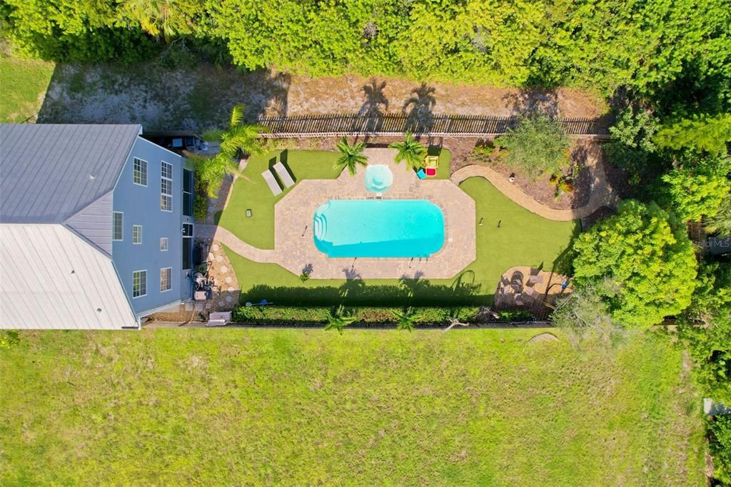 Aerial view of your slice of paradise!