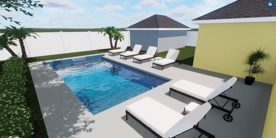 virtual pool rendering