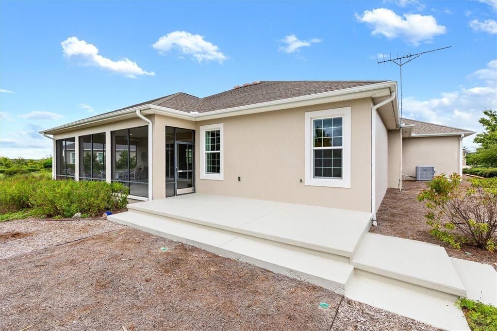 Back Grilling Patio with Lanai access