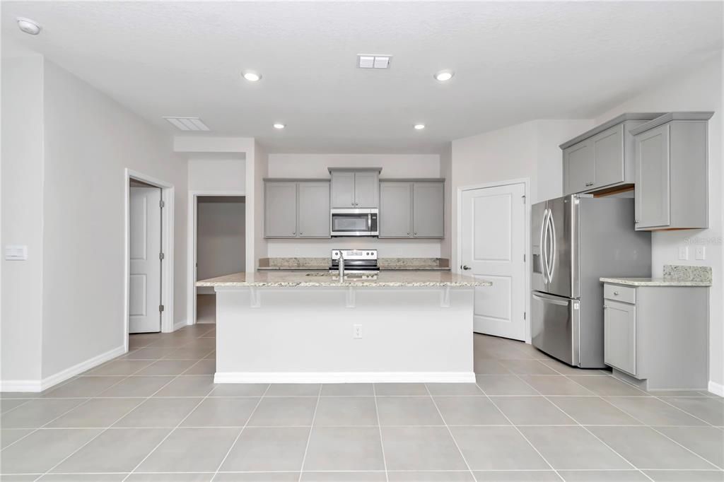 Kitchen view from living area