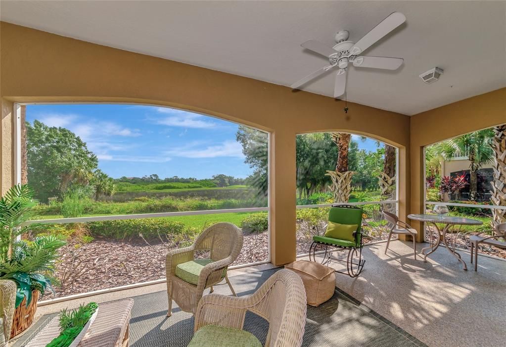 peaceful views from the screened lanai